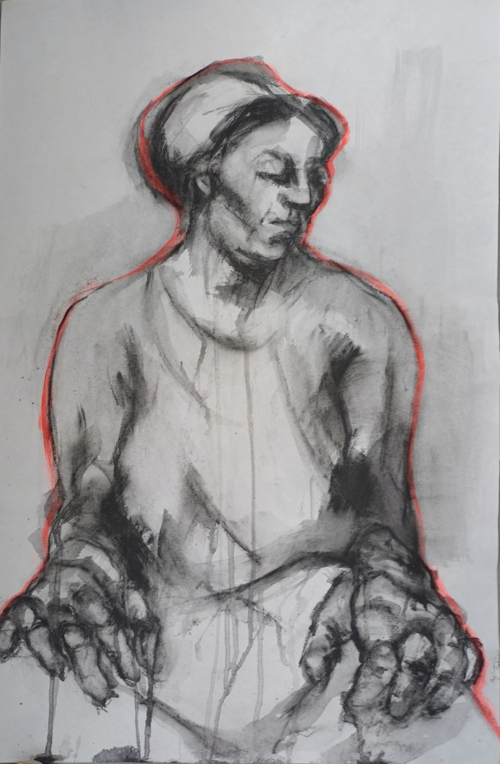 Nu d'été 7 49x75 graphite sur papier